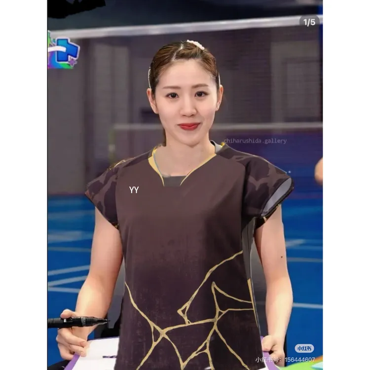 2025新款日本队国家大赛服羽毛球小飞袖速干透气运动男女款10730