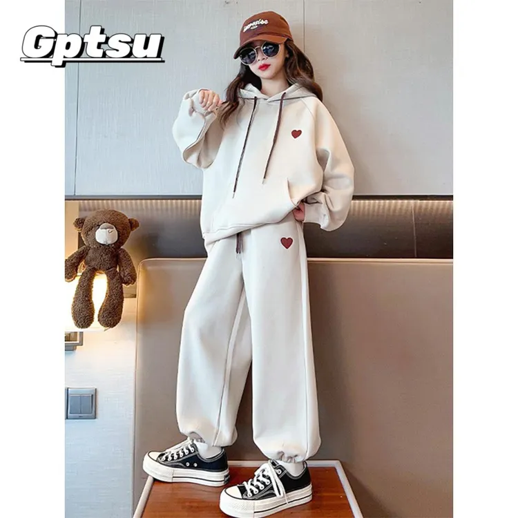 GPTSu女童套装春秋新女童装儿童秋季卫衣运动服大童女孩秋装衣服