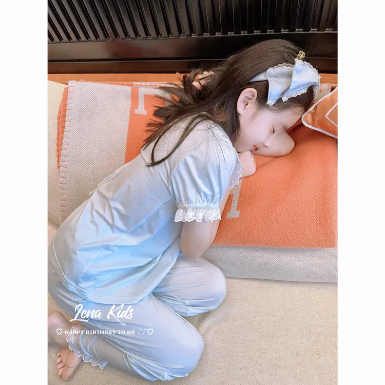 Lenakids【现货】【100%天丝超凉感·舒适女宝家居服套装】25061503