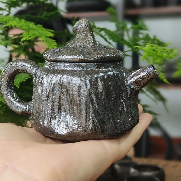 荥经黑砂国家非遗窑变茶具