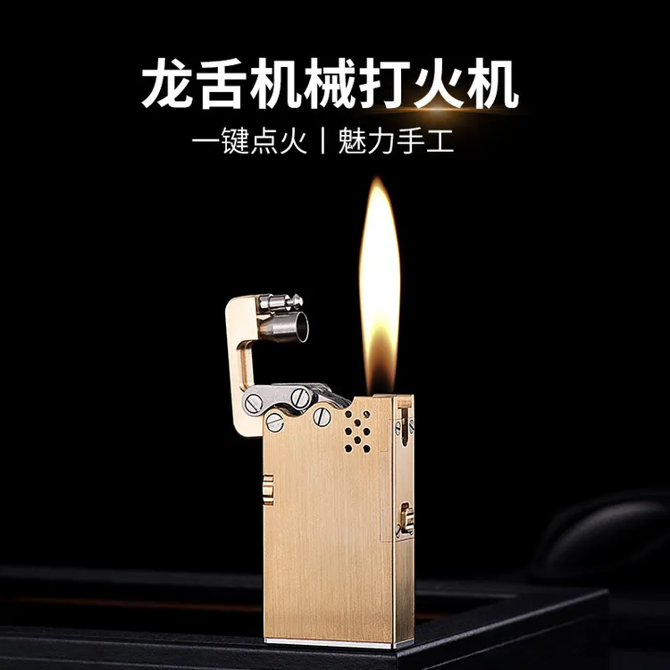 机械打火机-原铜个性创意煤油打火机男人礼品怀旧纯手工便携老式