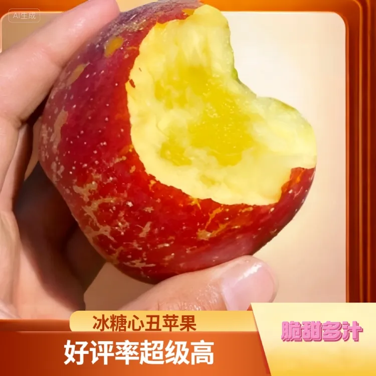 (包糖心）四川大凉山冰糖心丑苹果脆甜多汁新鲜水果产地直发现摘