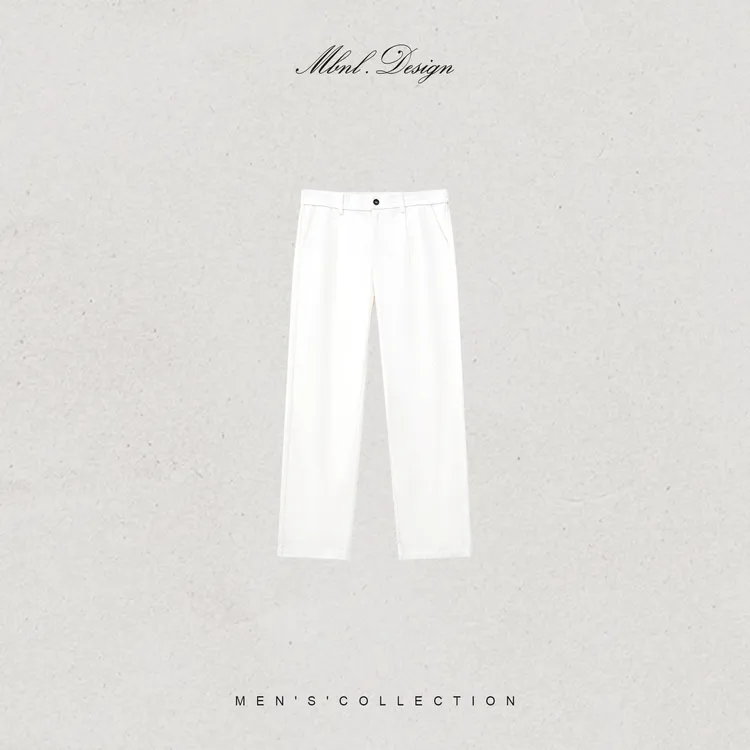 MBNL-F「Pit Strip」秦磊男装棉定纺坑条纹理休闲裤LL-WKZ2076