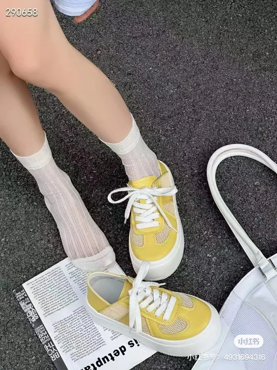 25年夏季新款透网小灯泡板鞋