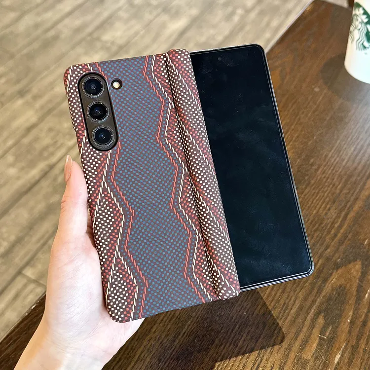 适用三星fold4双中轴W23/fold5防摔决色同款权杖手机壳fold6防摔