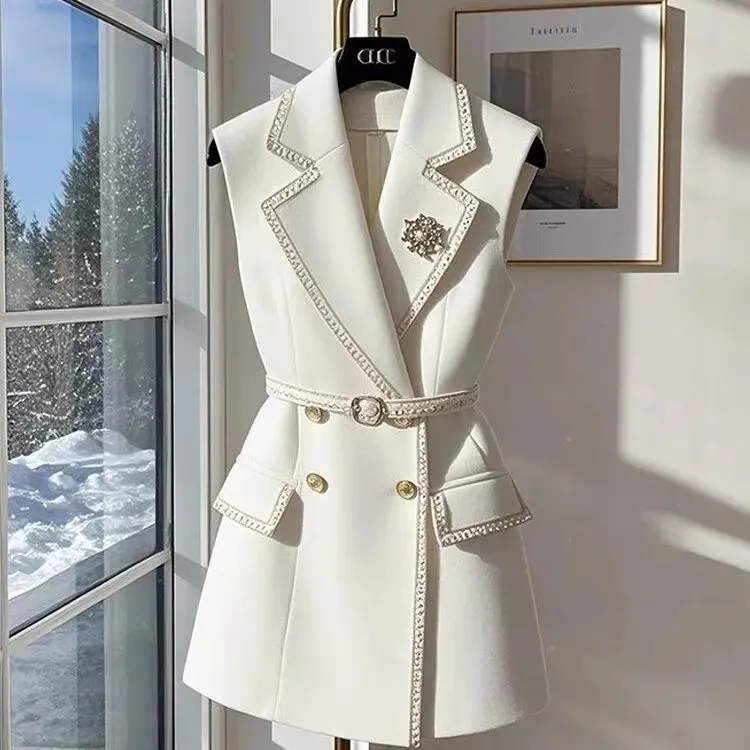 2025春季新款马甲小西装外套女背心短款气质休闲百搭修身高级感女