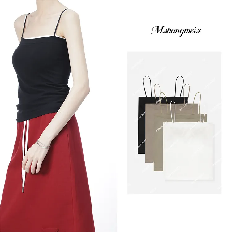 M.SHANGMEI.Z/沐熙【凉感吊带】美大哥百搭美背通勤吊带背心X052511