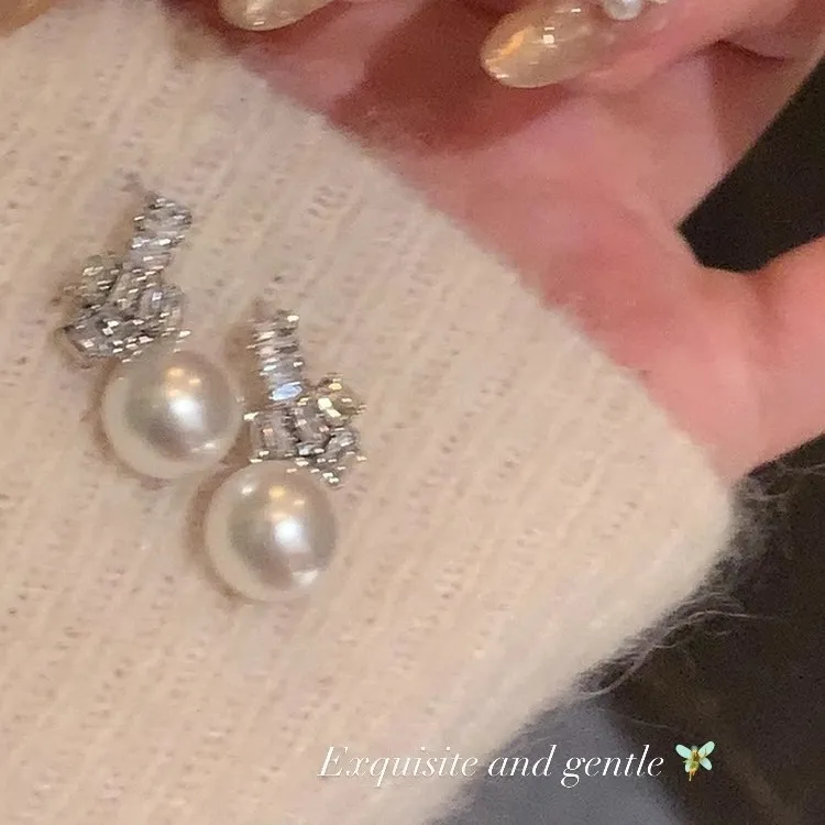 戴妃同款925银针养耳洞耳钉轻奢小众独特耳环设计高