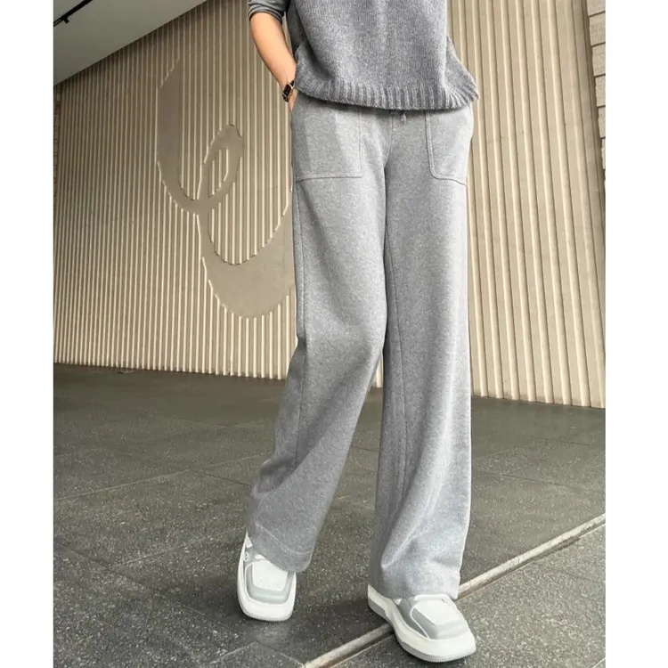 AMASS/阿玛施显瘦新款运动百搭松紧腰垂感细闪显瘦垂感显瘦空气裤