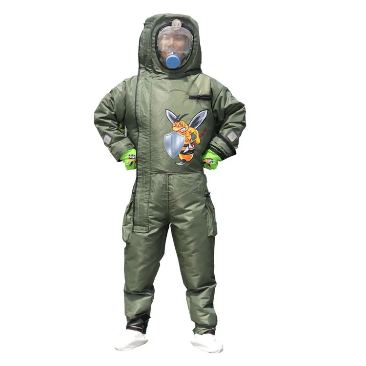 8层加厚超轻体透气防刺带风扇马蜂服捉红娘虎头蜂专用马蜂防护服