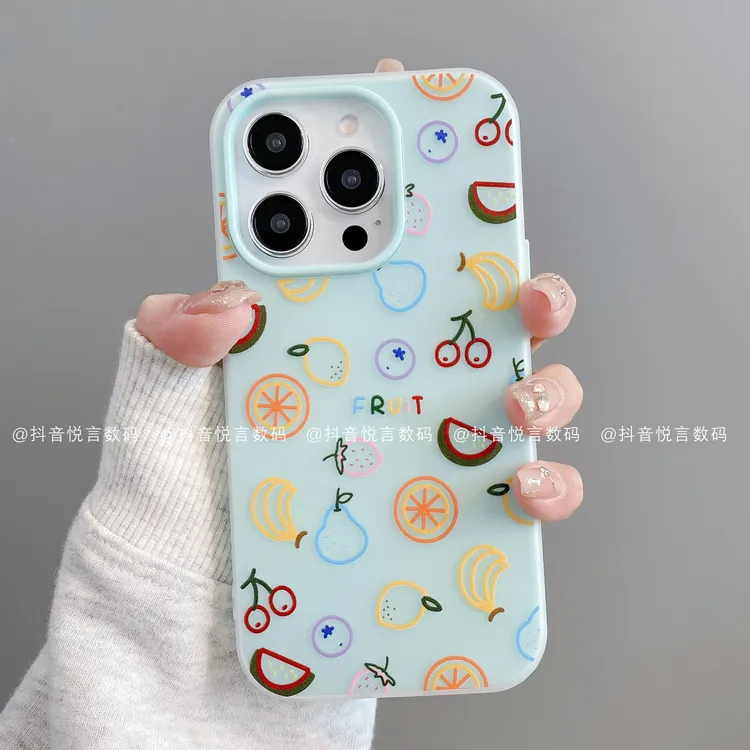 果冻壳适用iphone16promax苹果15/14/13/12华为小米手机壳水果潮