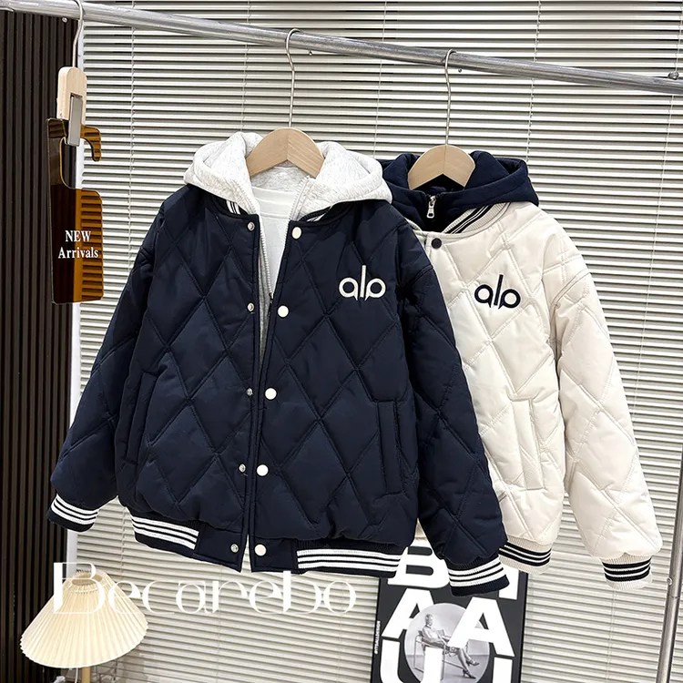 【夹棉加厚】青少年童装男童冬装棉服外套大童加厚棉衣男孩秋冬衣服