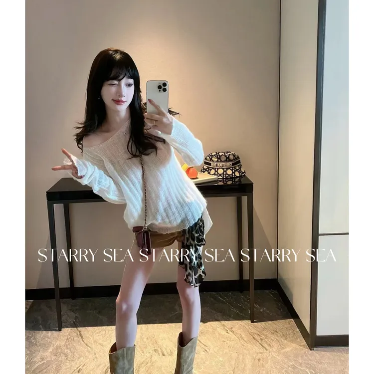 PP2025早秋微醺秋意 微透毛衣#PP0247SY