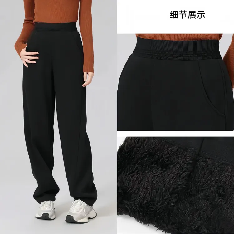 GIRDEAR/哥弟秋冬辛苦松紧腰宽松休闲时尚长裤女士1100490-71144