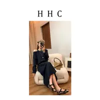 【花花菜】气质休闲假两件拼接露肩卫衣+垂感不易皱半身裙套装女