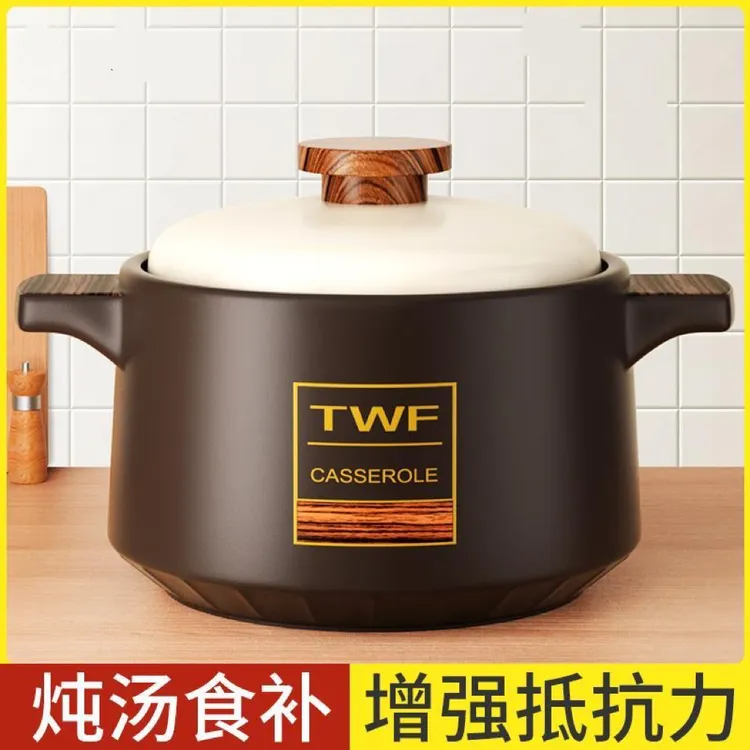吉田匠砂锅炖锅沙煲砂锅家用耐高温汤锅燃气直烧煲汤砂锅炖汤砂锅