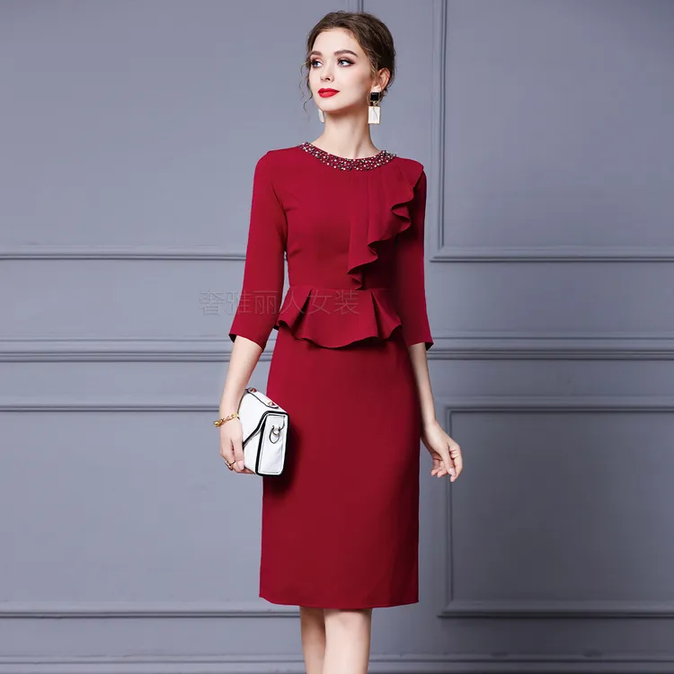 丈母娘婚礼服连衣裙高贵年轻款高端喜婆婆喜妈妈礼服2025新款爆款