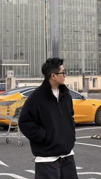 XDZZ二狗冬季半高领日系宽松羊毛针织90鹅绒羽绒服外套男款38953