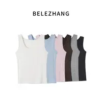 BELE ZHANG【小凉风背心】夏季高级感纯色打底亲肤舒适小吊带-3240
