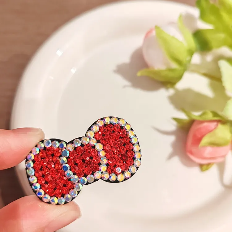 可爱精致小巧满钻蝴蝶结刘海夹韩版进口捷克钻钻发夹迷你发卡头饰