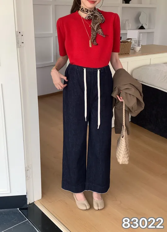 2025秋季新款孕妇牛仔奶奶裤牛仔显瘦牛仔