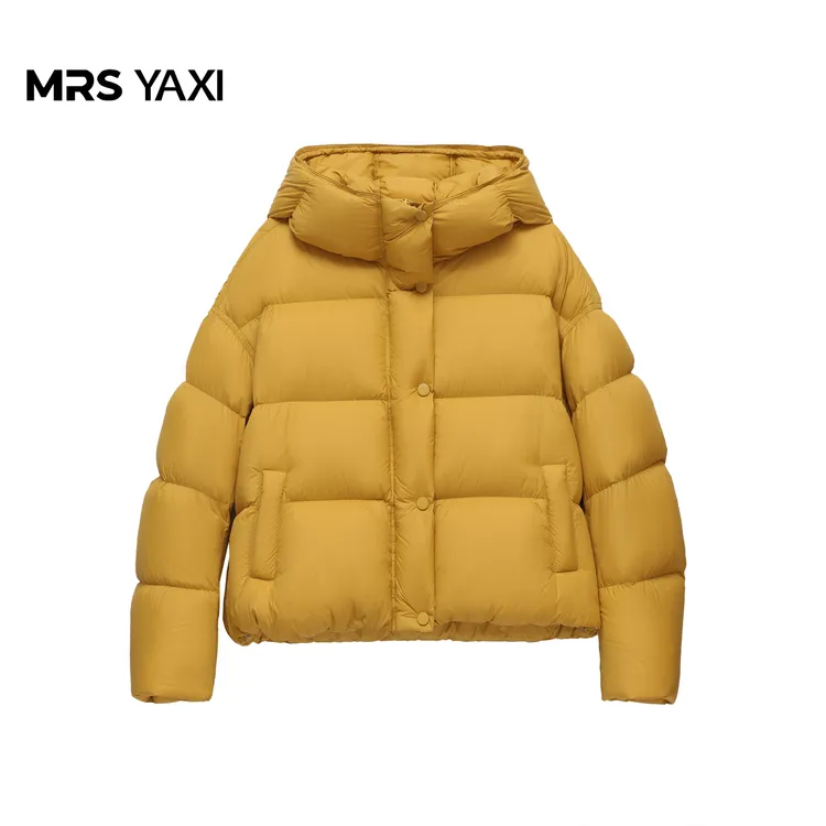 Mrsyaxi韩系泡芙连帽短款90鹅绒服YX5112601