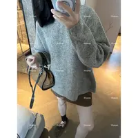 私服｜燕麦混色羊驼毛套头针织衫 