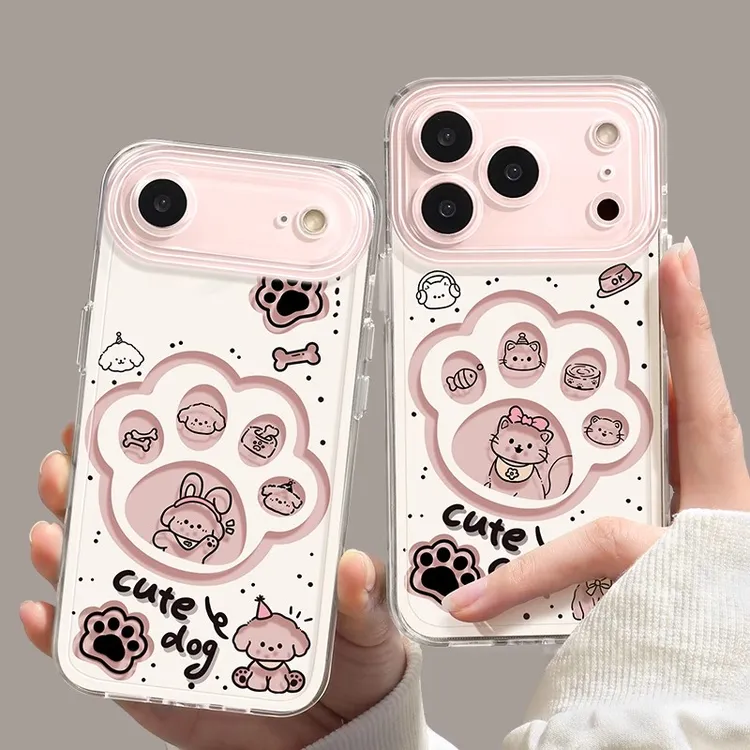 适用苹果17promax新款手机壳iPhone16pro硅胶15防摔14可爱爪子