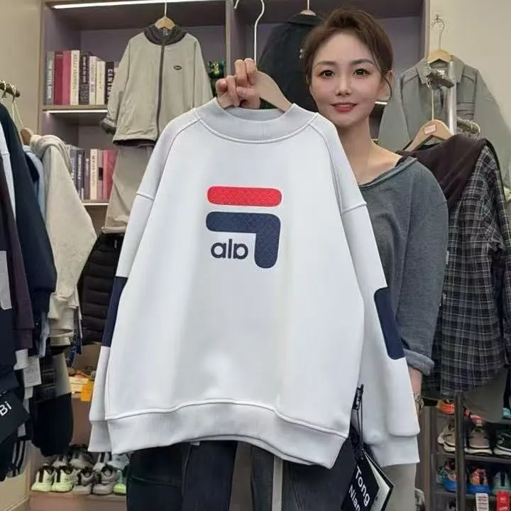 加绒——儿童保暖卫衣印花休闲纯色宽松男童卫衣字母常规中大童长袖