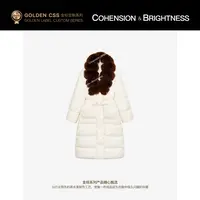 凝慧【暖冬年华】韩版95鹅绒+狐狸毛领宽松加厚保暖长款羽绒服VS158