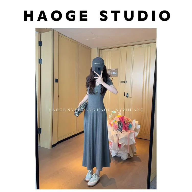 浩哥严选●清甜一夏HGX5LYQ1838A连衣裙预法式长裙显瘦小众简版款