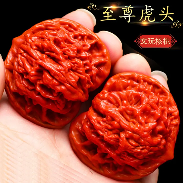 文玩核桃机刷高抛至尊虎头狮子头原色核桃古玩盘玩手把件男士把玩