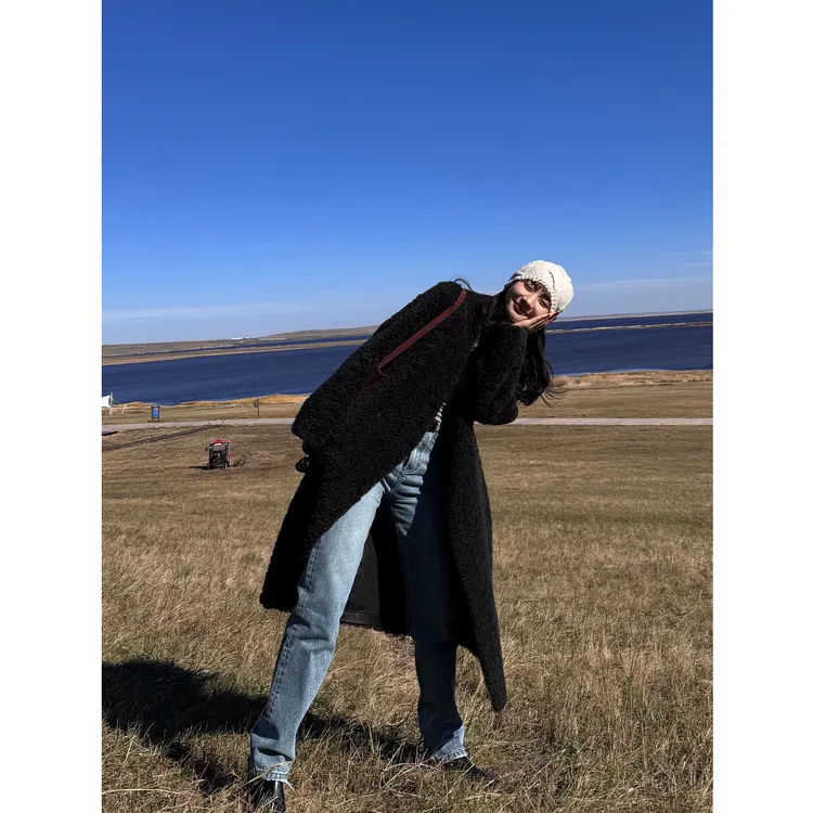 KEEP KAPU靠谱【典藏东礼】奢贵保暖100羊毛皮毛一体外套KP253543