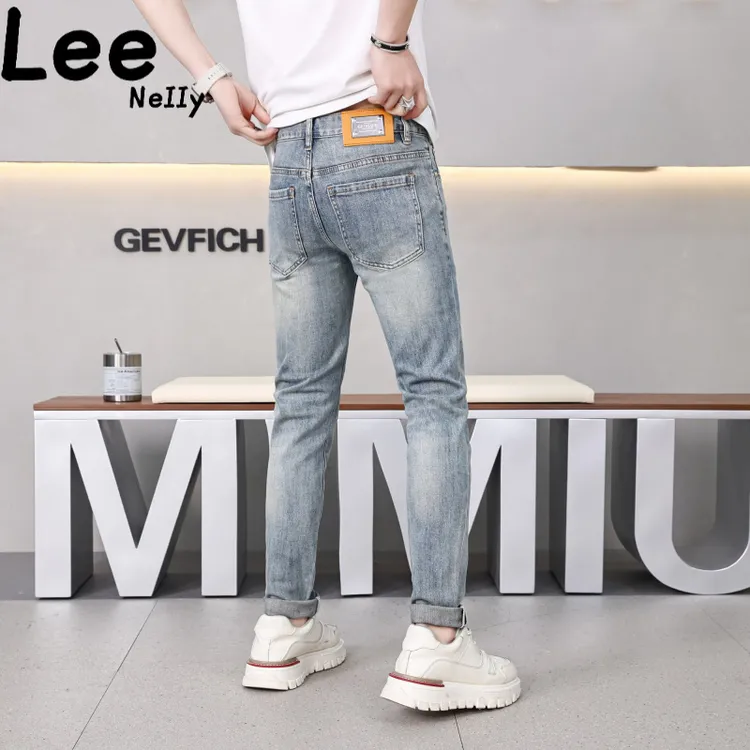 【直播间抢购】Lee Nelly-正品潮牌高端牛仔裤男士秋季新款浅蓝爆款
