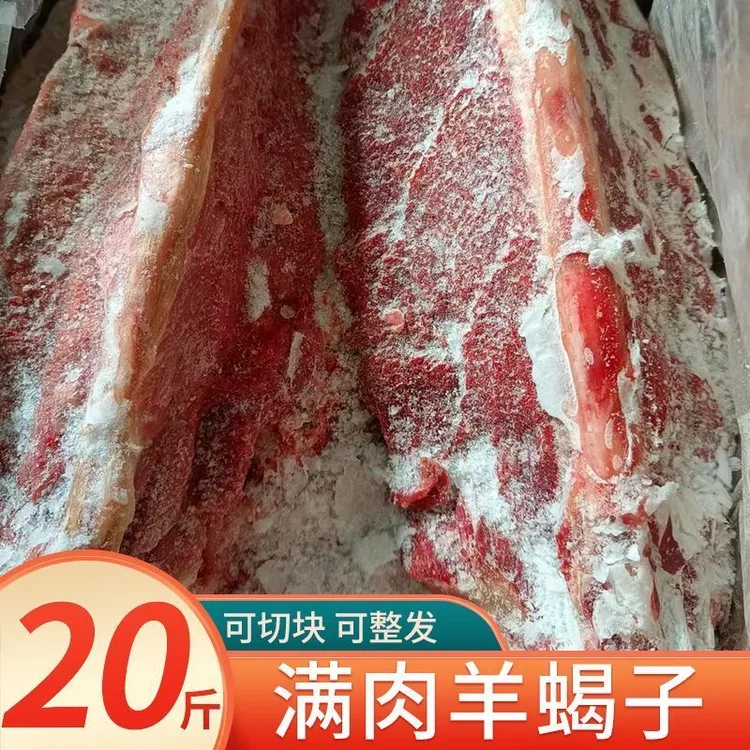 羊脊骨羊蝎子山羊羊脖子10公斤羔羊肉骨头火锅清真20斤商用批发