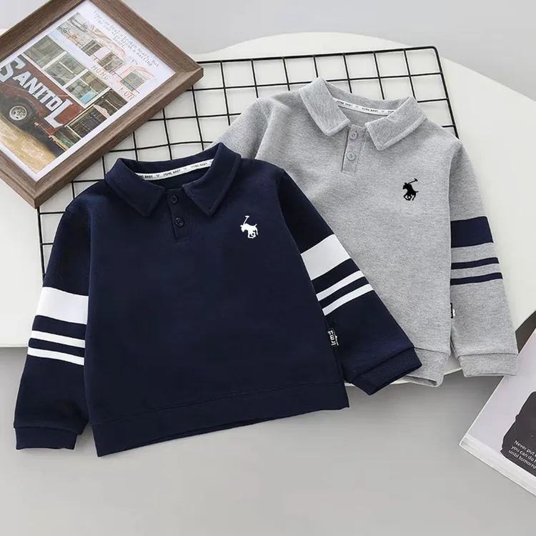 休闲风春秋男女通用极简风卫衣秋装春装韩版polo