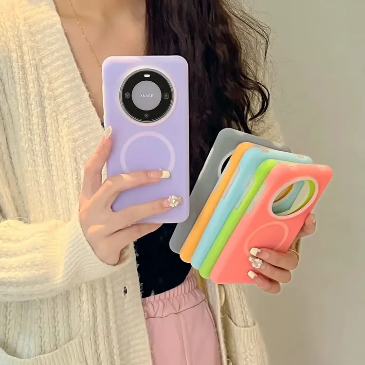 适用于华为Mate60磁吸液态硅胶手机壳Mate60pro/50防摔保护壳