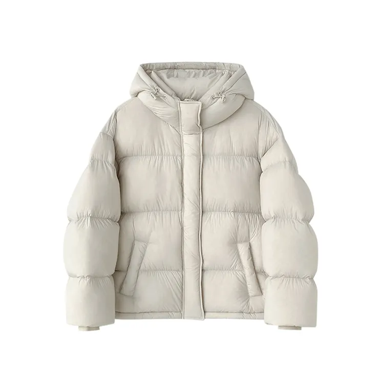 羽绒服女短款2024新款云朵泡芙面包服小个子冬季90白鸭绒外套02