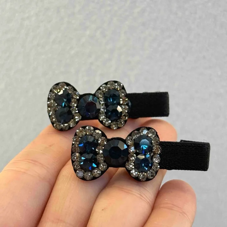 【小魏总珠宝】蝴蝶结侧夹-3cm【一对】