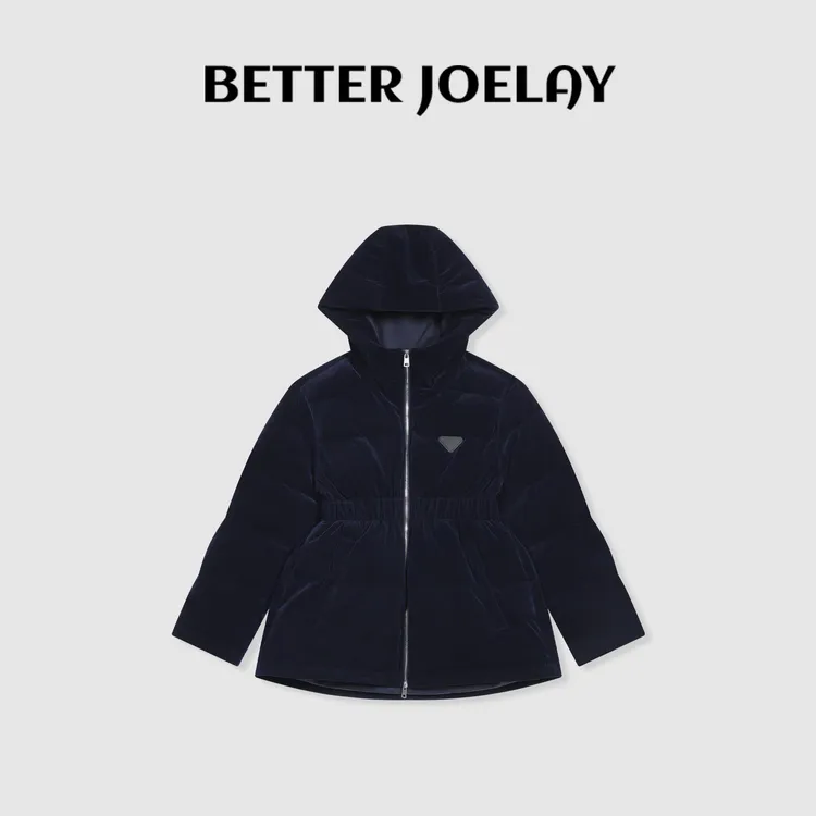 BETTER JOELAY-【藏蓝丝绒】时尚棉服保暖百搭休闲通勤风Z5304