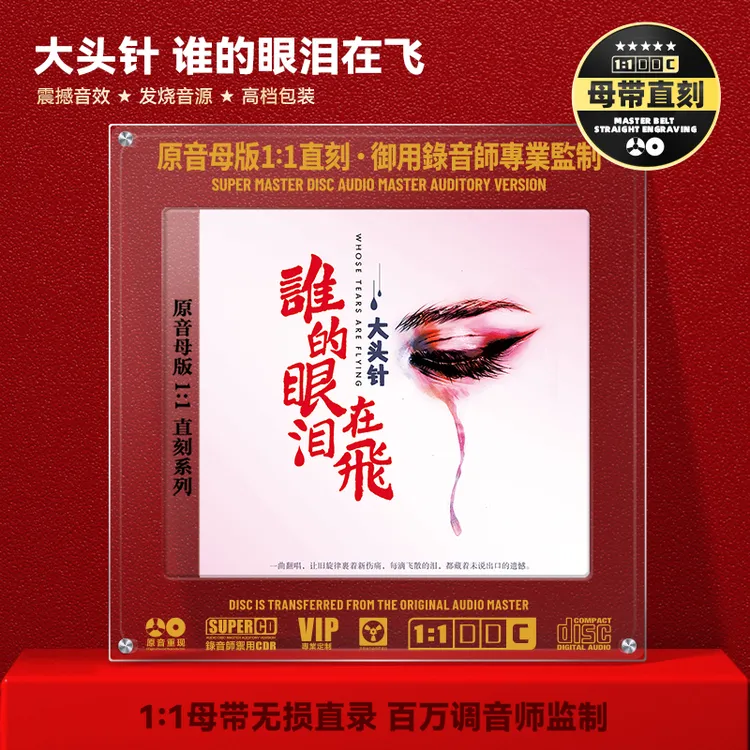 大头针CD光盘网络热门经典歌曲1:1母盘直刻CD碟片谁的眼泪在飞