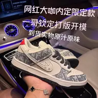 【莆田专属】j1莆田专午夜蓝黑白熊猫春夏百搭低帮板鞋爆款