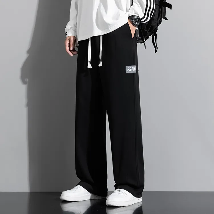 高个子男生加长版休闲裤直筒百搭夏季运动宽松青少年运动裤韩版