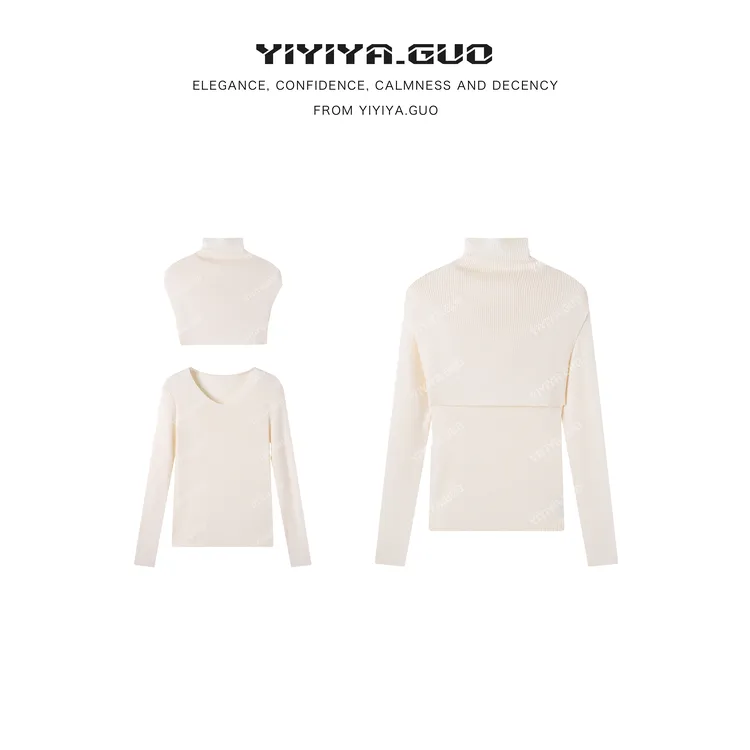 yiyiya.Guo艺艺吖【秋日邂逅】两穿羊毛打底针织衫两件套010200SS52