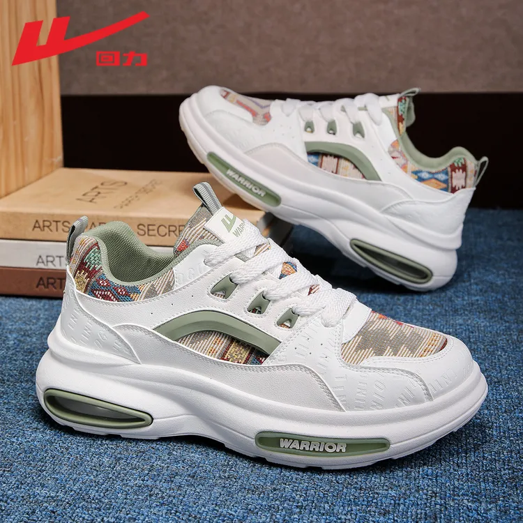 Warrior/回力2025流行男款鞋子厚底运动休闲鞋时尚百搭增高老爹鞋