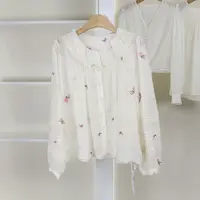 麦迪尚品【夕Y】50909467 春季时尚简约宽松印花衬衫品牌女装