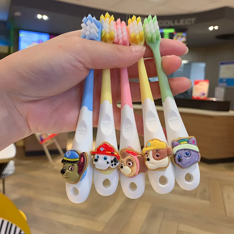 【5支】万毛刷汪汪队软毛牙刷奥特曼美乐蒂3-10岁护齿换牙保护牙龈