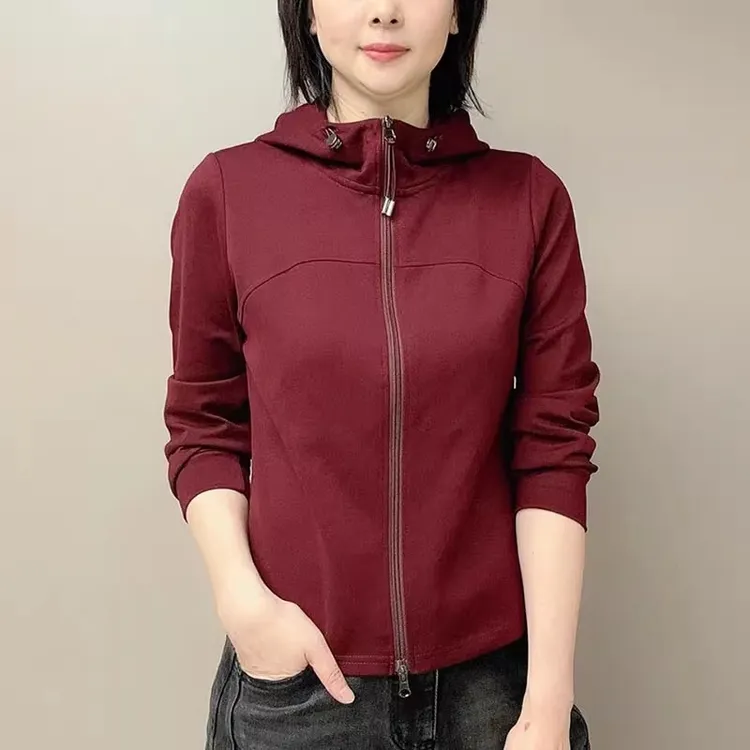 连帽开衫短外套女2025秋季新款韩版时尚简约设计洋气百搭显瘦上衣