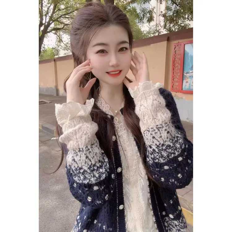 『璀璨星空X』时尚气质百搭开衫毛衣865