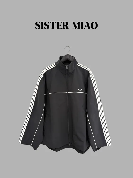 SISTER MIAO•运动休闲男女同款五条杠外套